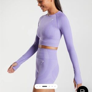 Gymshark Vital Seamless 2.0 Crop Top Women's XS light purple